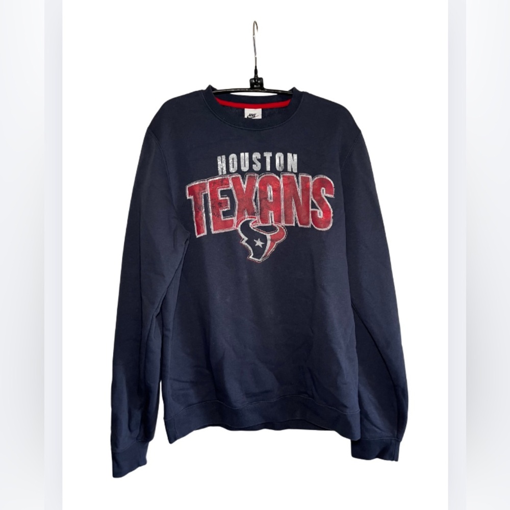 Nike Houston Texans Navy Crewneck Sweater